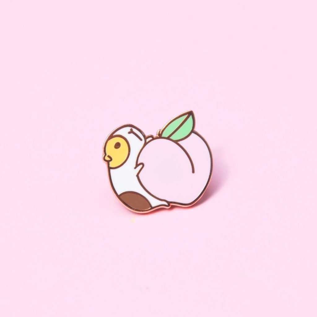 Details about   Guinea Pig Peach Pin Broach Button #LCPS Hamster